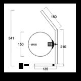 VESTA 636 STONA LAMPA 1*G9 MESING