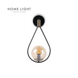 YAGMUR 19012 ZIDNA LAMPA 1*E27 CRNA/MESING